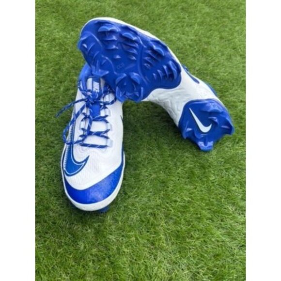 Nike Mens Alpha Huarache Elite 4 Baseball Cleats White/Blue Size 13 - Picture 6 of 6